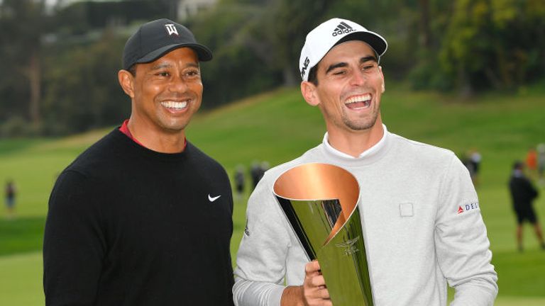 Joaquin Niemann speaks of his joy at winning his second PGA Tour and how special it was to be awarded by Tiger Woods