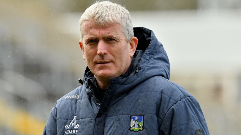 6 February 2022; Limerick manager John Kiely before the Allianz Hurling League Division 1 Group A match between Wexford and Limerick at Chadwicks Wexford Park in Wexford. Photo by Ray McManus/Sportsfile