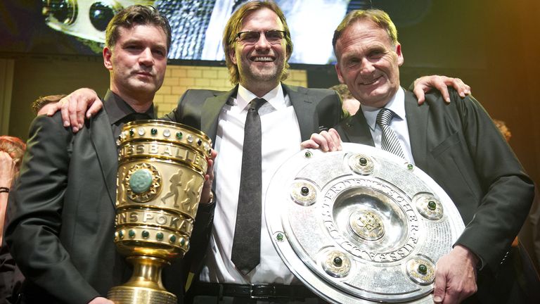 Klopp won a domestic double in 2012 with Borussia Dortmund and won the Bundesliga for a second consecutive year as well (Timur Emek/picture-alliance/dpa/AP)