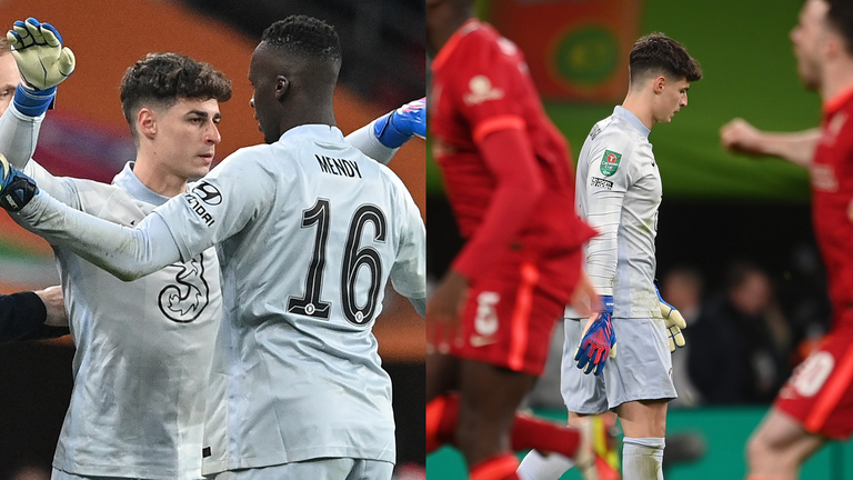 Kepa Arrizabalaga was substituted on in the final minutes of extra time - but failed to save a single penalty and then missed his own