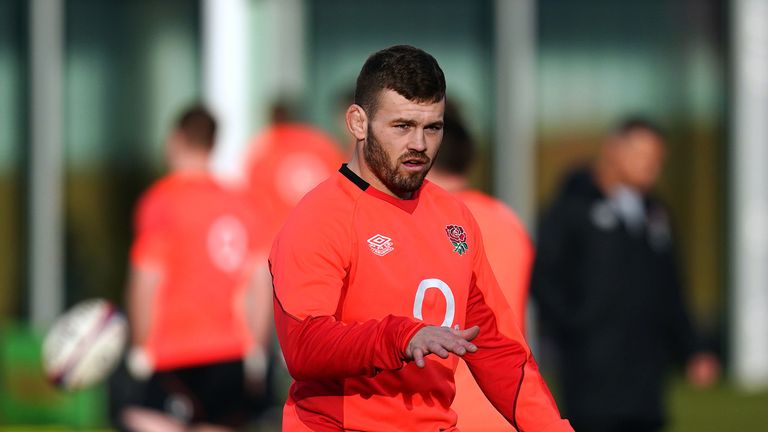 England's Luke Cowan-Dickie during a training session at the England Rugby Training Camp at Brighton College.