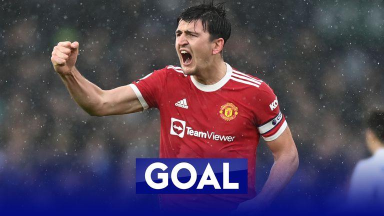 Maguire opens the scoring for Manchester United at Leeds.