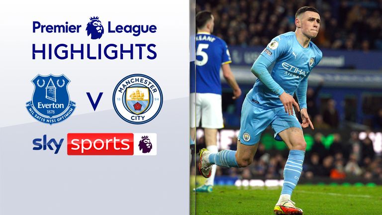 Highlights between Everton and Manchester City