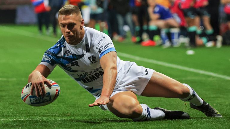 Matty Russell scored Toulouse's first try in Super League