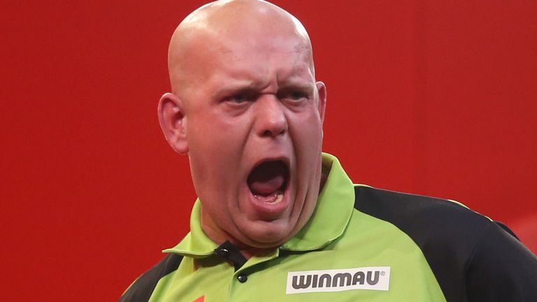 Michael van Gerwen has responded to criticism from rival Peter Wright (Getty)