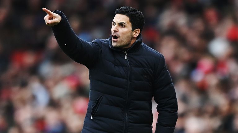 Mikel Arteta refused to get carried away in the race for the Premier League top 