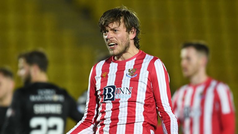 St Johnstone's Murray Davidson celebrates at full time