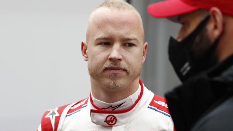 Haas driver Nikita Mazepin 