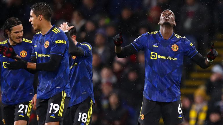 Paul Pogba celebrates his goal