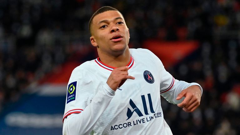 Mbappe has scored 21 goals for club and country this term