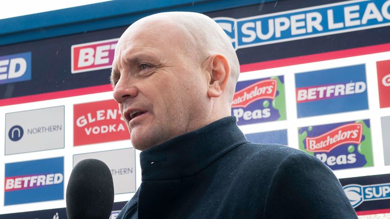Picture by Allan McKenzie/SWpix.com - 12/02/2022 - Rugby League - Betfred Super League Round 1 - Leeds Rhinos v Warrington Wolves - Headingley Stadium, Leeds, England - Leeds's coach Richard Agar.