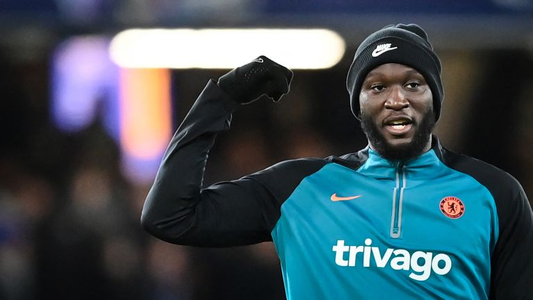 Romelu Lukaku starts on the bench for Chelsea against Lille