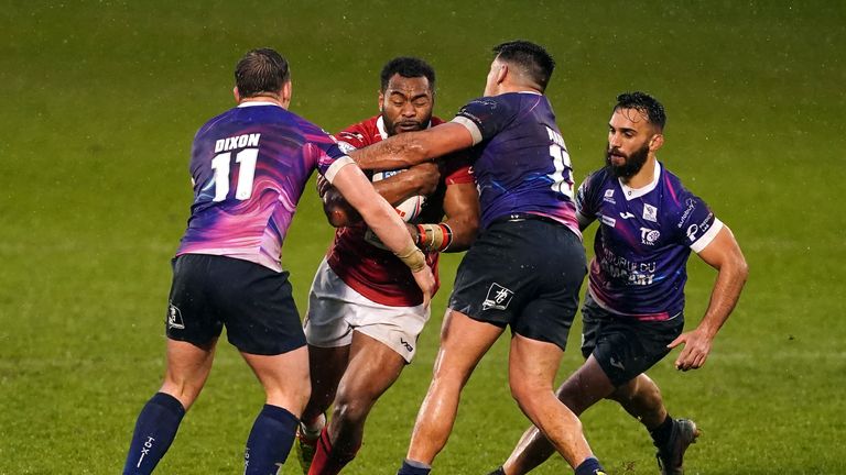 Highlights of the Super League clash between Salford Red Devils and Toulouse