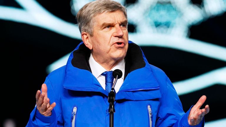 IOC president Thomas Bach met with Peng on Saturday