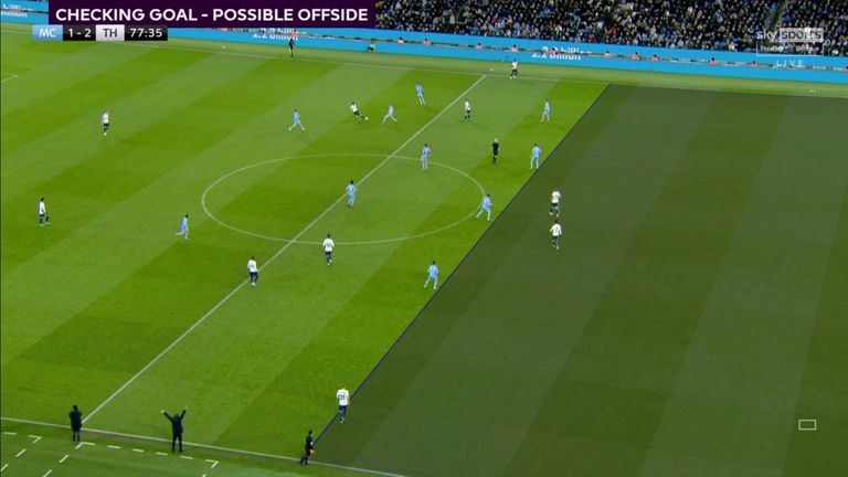 Kulusevski was fractionally offside to deny Spurs a third