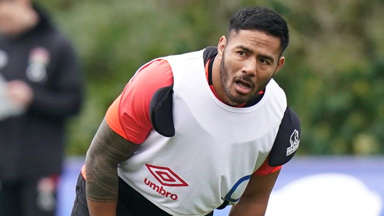 Manu Tuilagi is back in full training with England ahead of their Six Nations Test vs Wales 