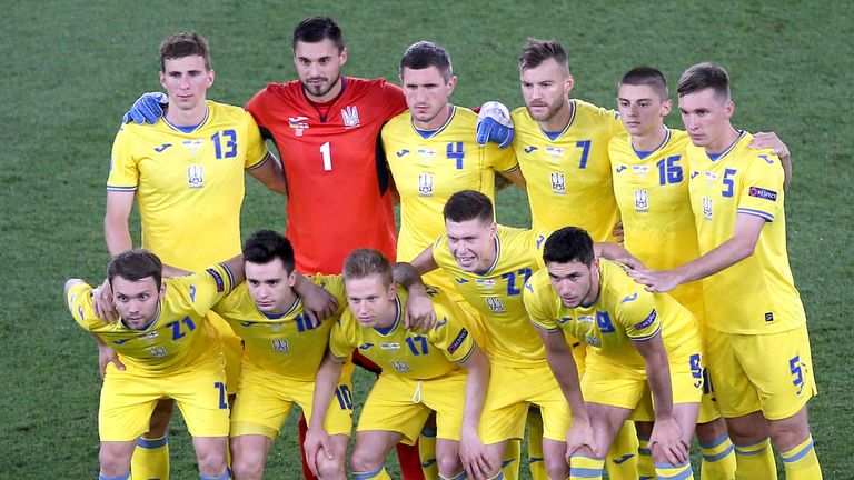 Ukraine's football squad