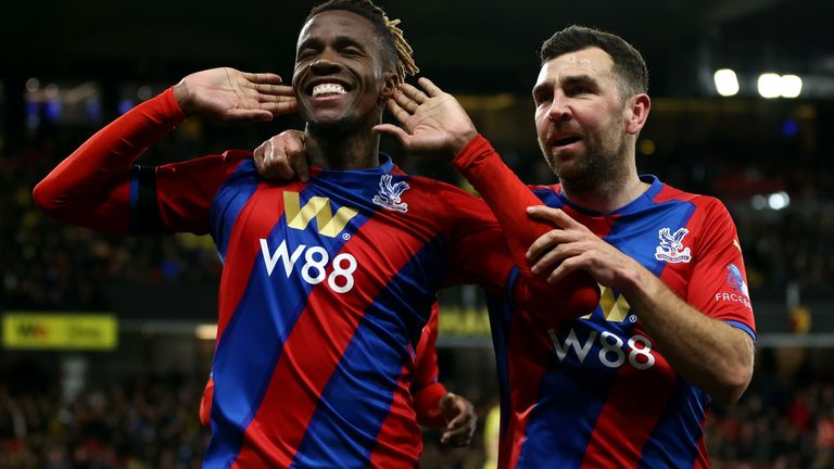 Wilfried Zaha and James McArthur