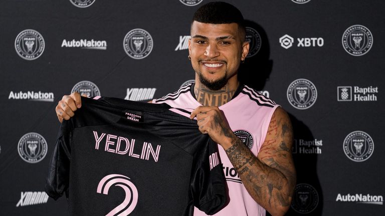 DeAndre Yedlin transferred from Neville to Inter Miami this winter.  (Credit: InterMiami)