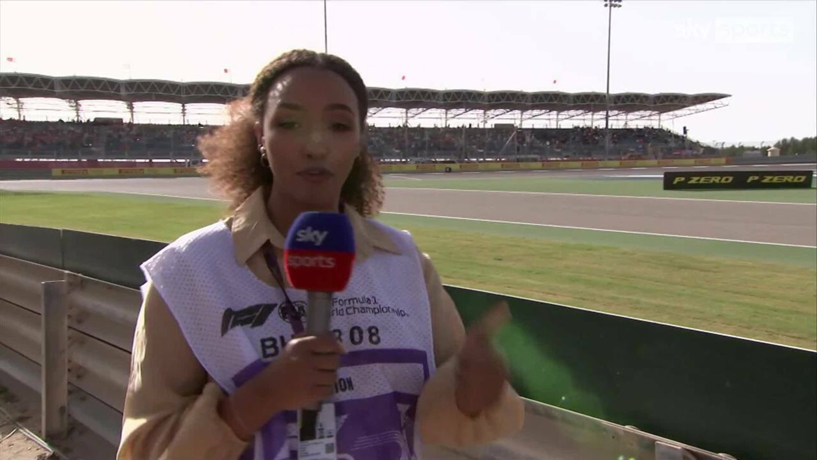 Naomi Schiff trackside at Turn 2 | F1 News | Sky Sports