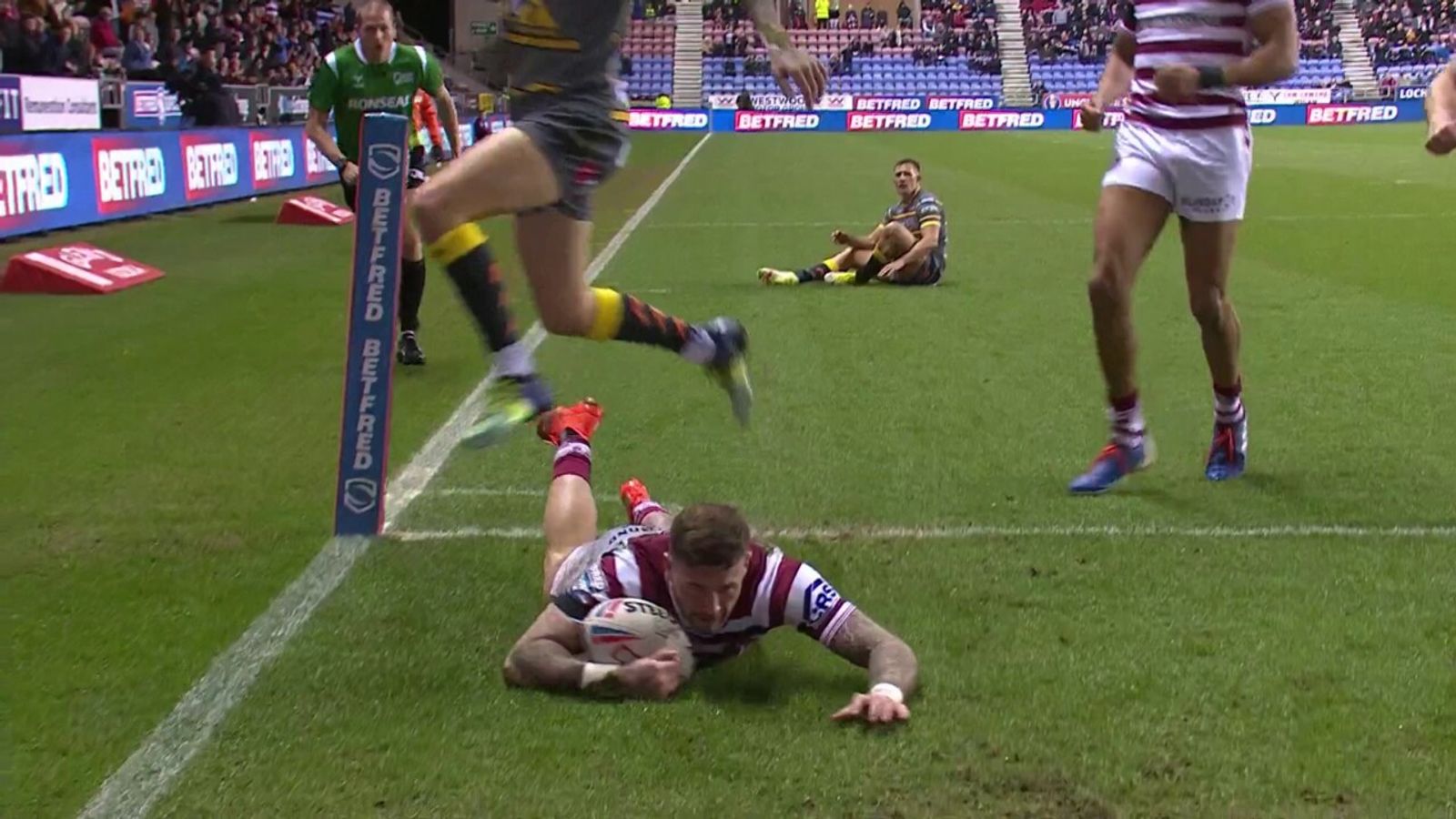 Zak Hardaker gets 500th Wigan point with opening try | Rugby League ...
