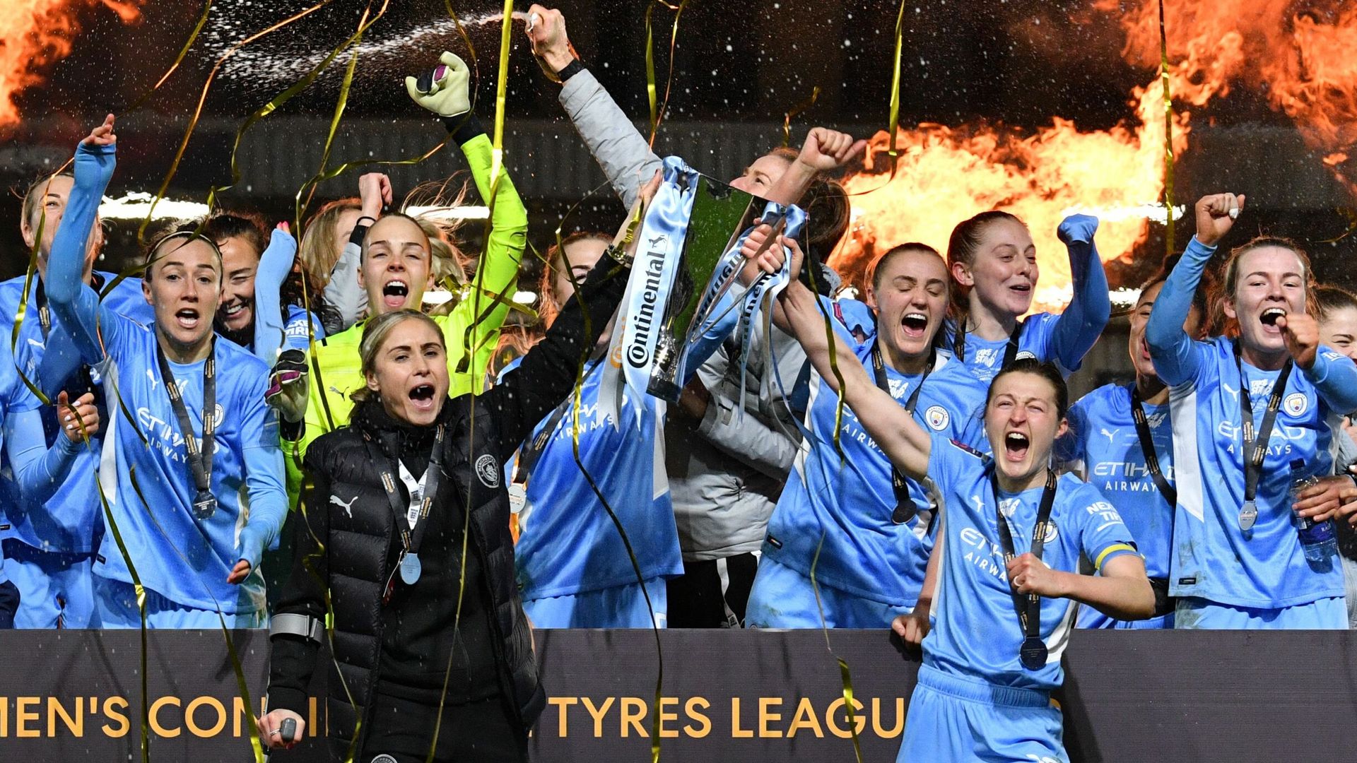 Weir double helps Man City beat holders Chelsea in League Cup final