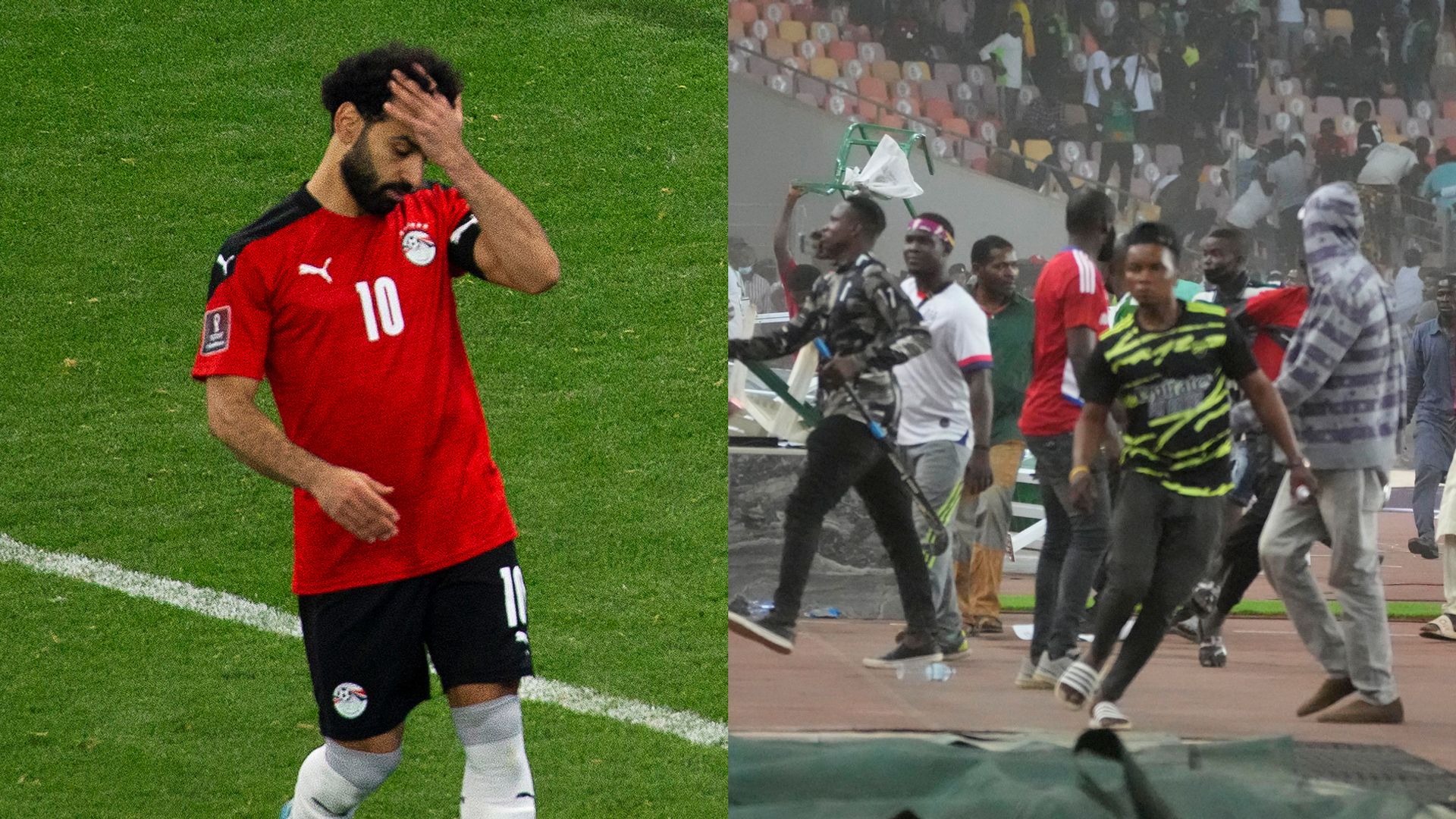Egypt FA accuses Senegal fans of racism, attacking bus | Nigeria fans storm pitch