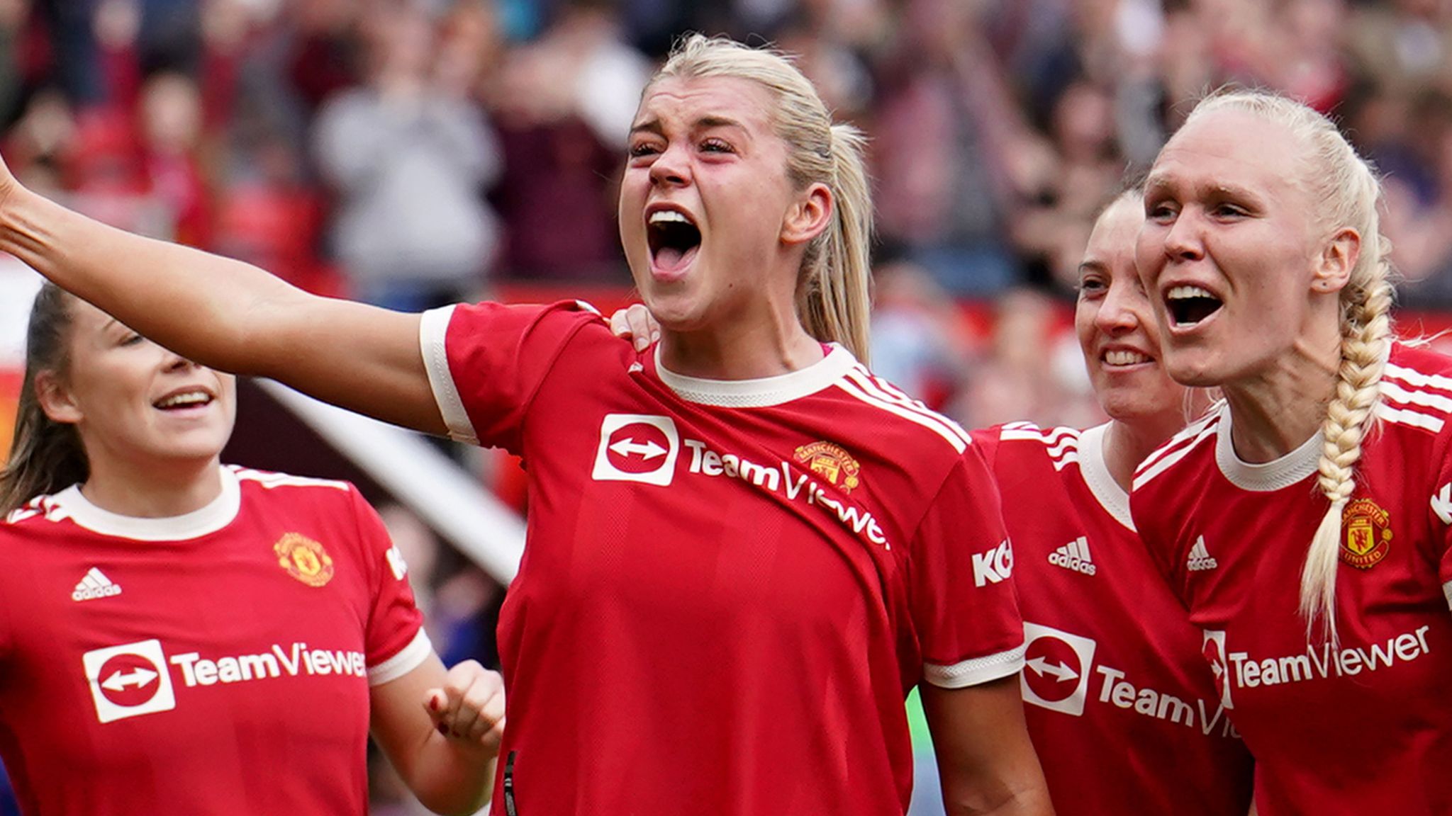 Man Utd Women 3-1 Everton Women: Alessia Russo's double helps Utd win first  match in front of fans at Old Trafford, Football News