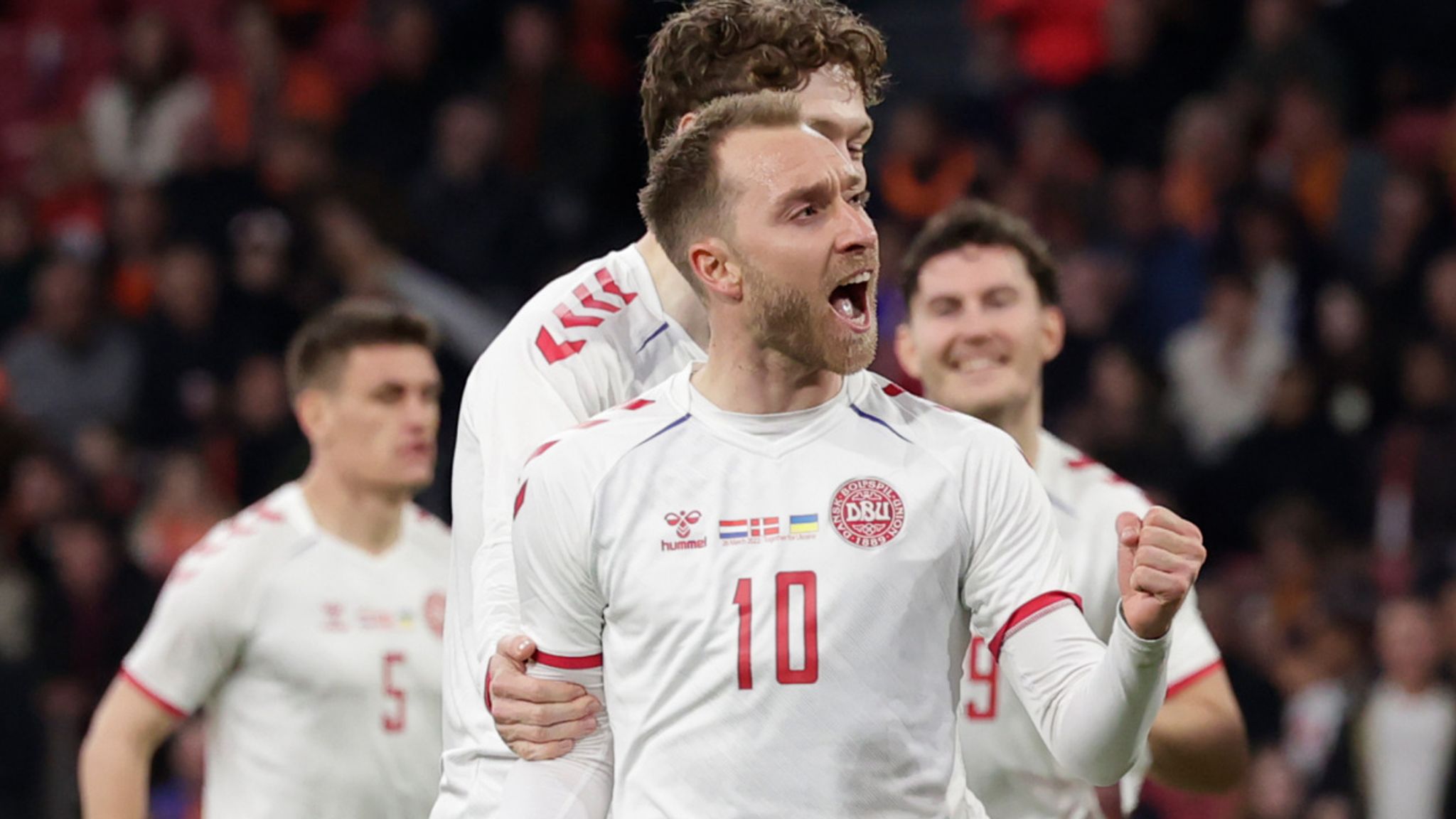 Christian Eriksen scores with first touch on Denmark return against  Netherlands - international round-up | Football News | Sky Sports