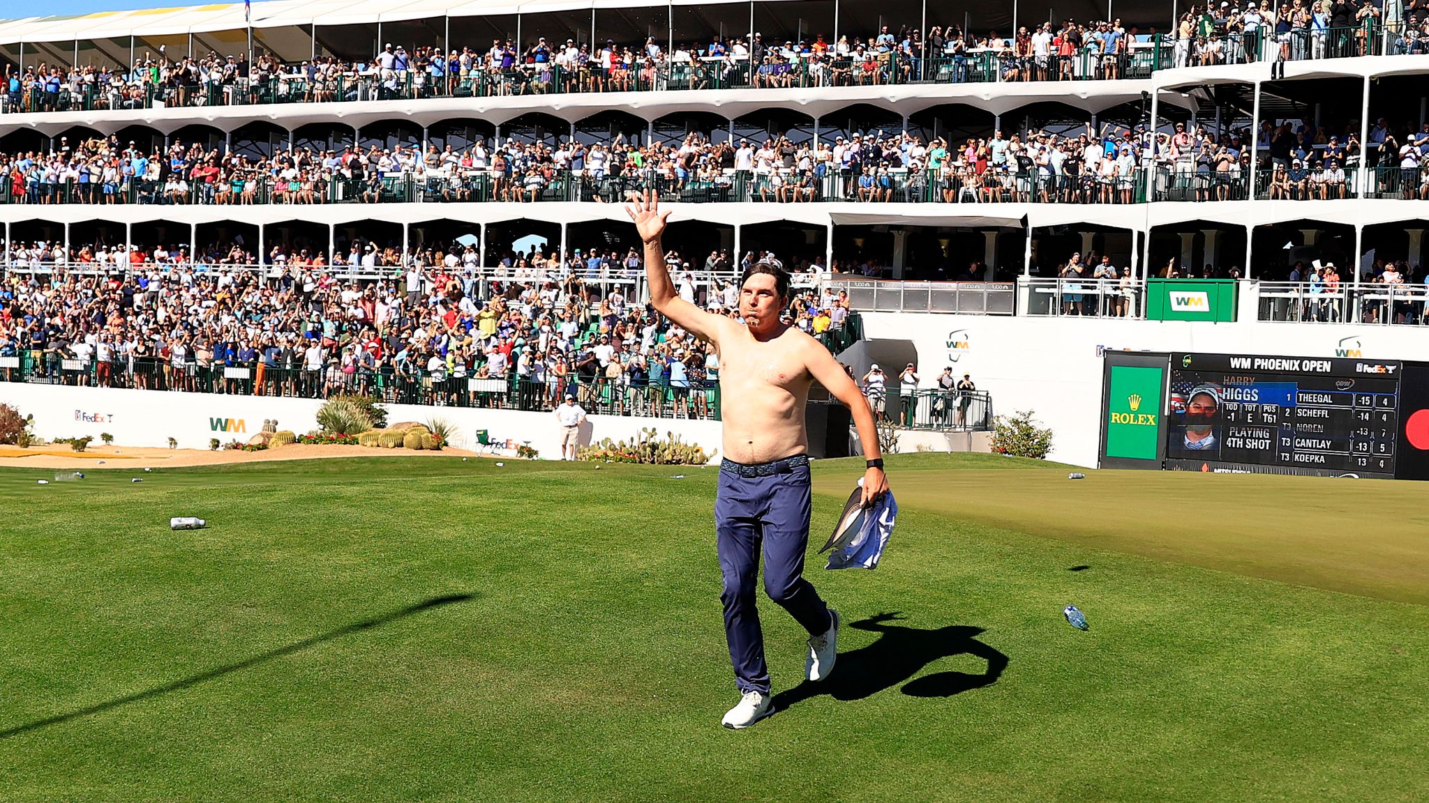 Beer throwing at Phoenix Open unacceptable, says PGA Tour commissioner Jay Monahan Golf News Sky Sports