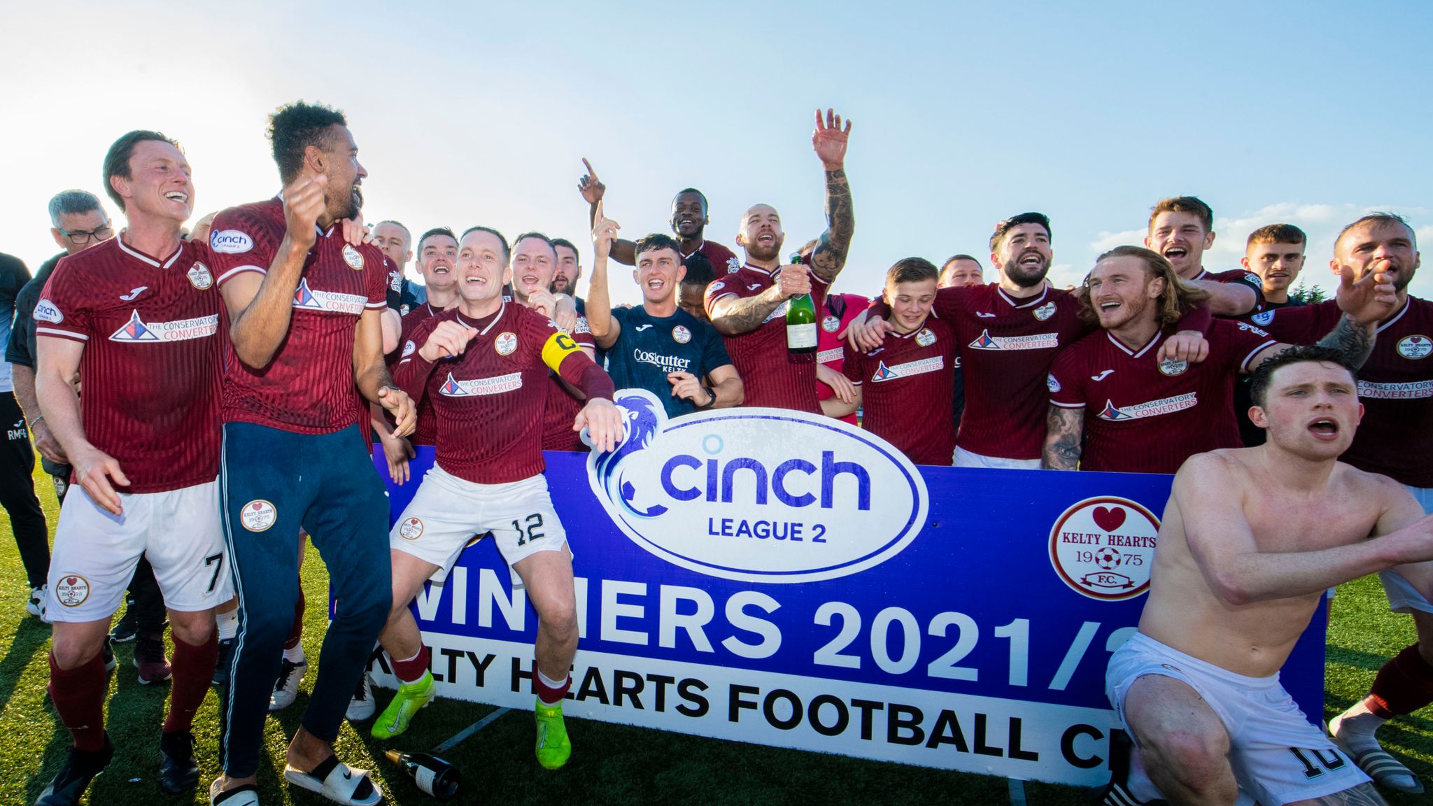 Kelty Hearts Kevin Thomson's side crowned League 2 champions