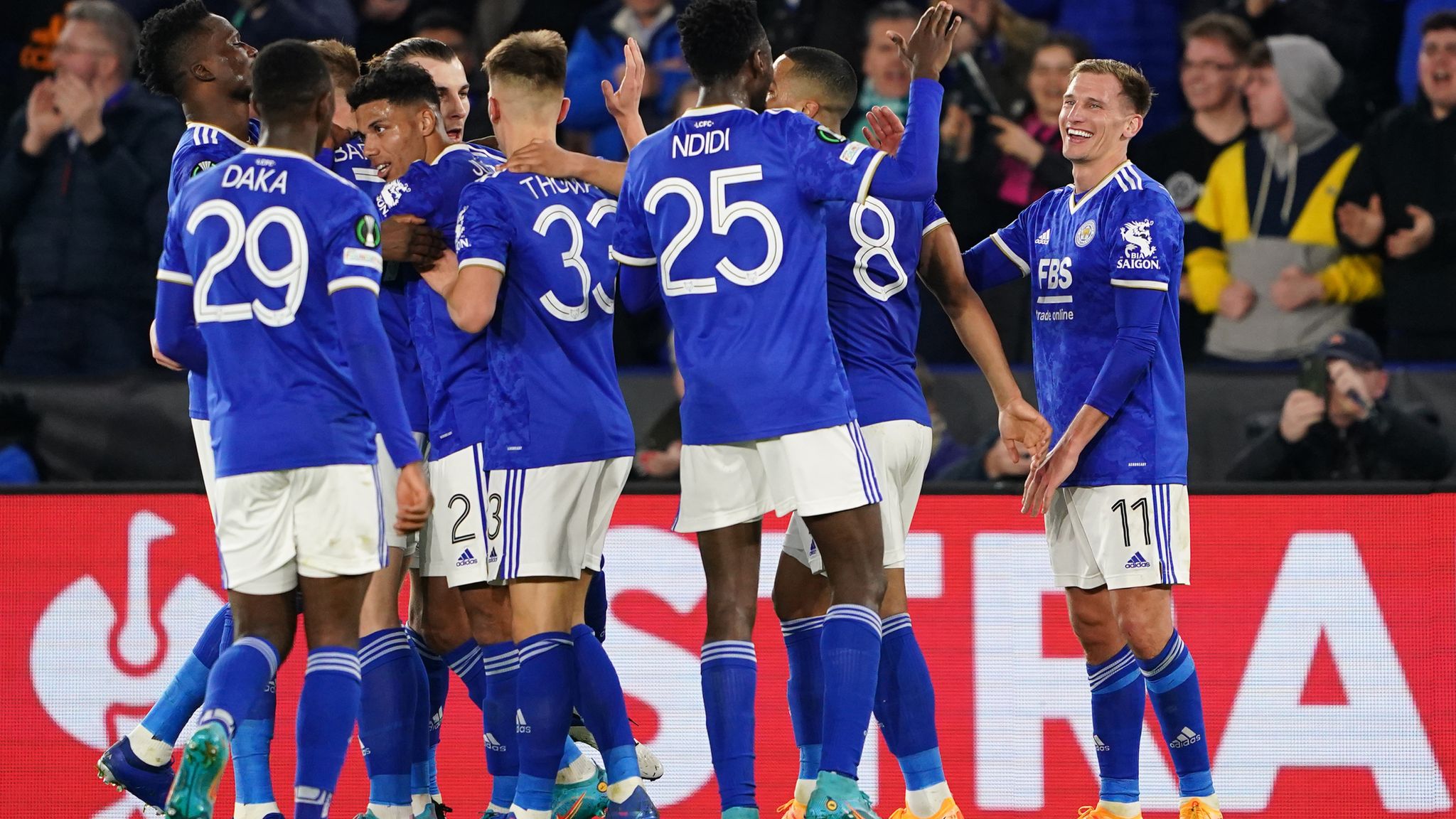 Leicester 2-0 Rennes: Marc Albrighton and Kelechi Iheanacho strike in first-leg victory