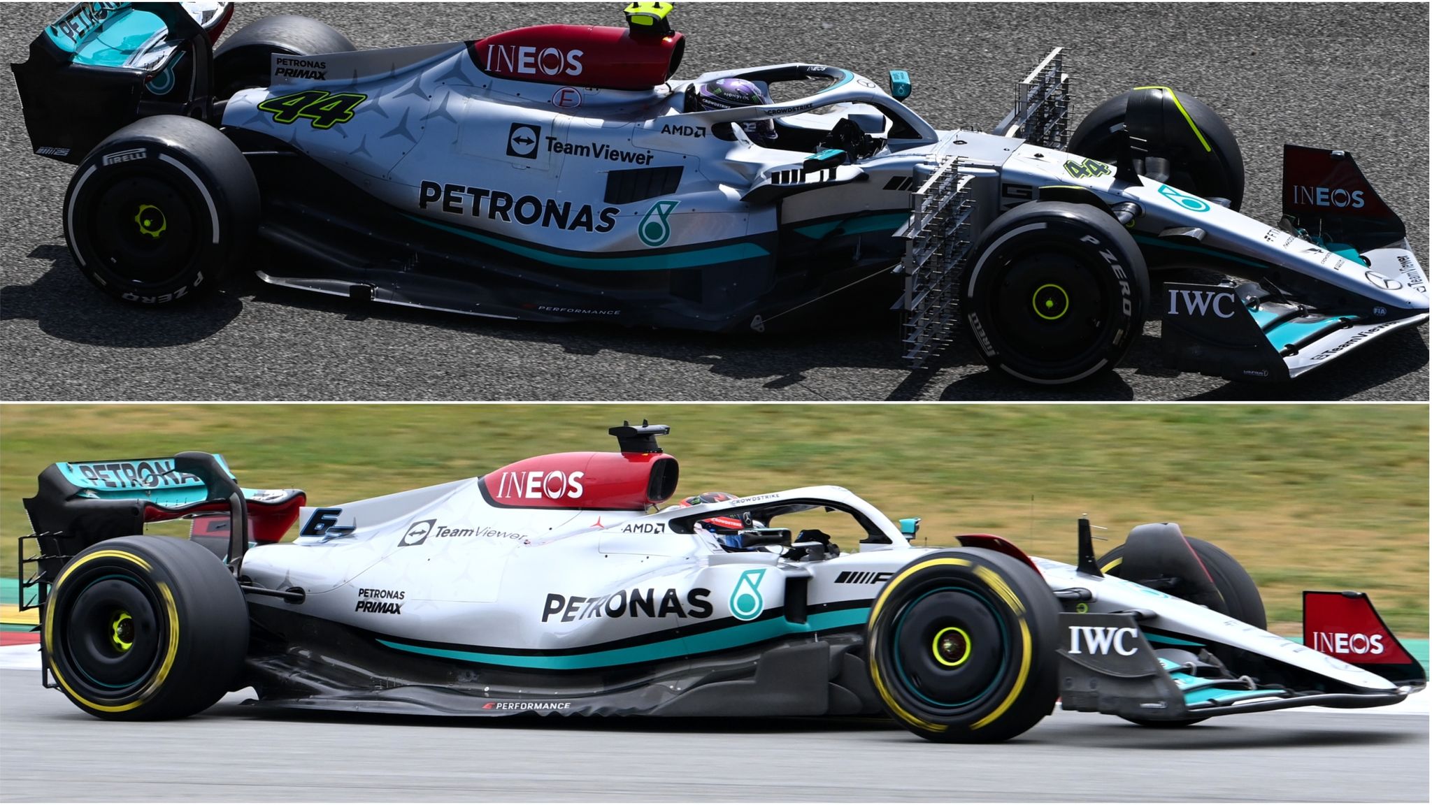 F1 Testing Mercedes attract attention in Bahrain with radical no sidepod design on new-look car F1 News