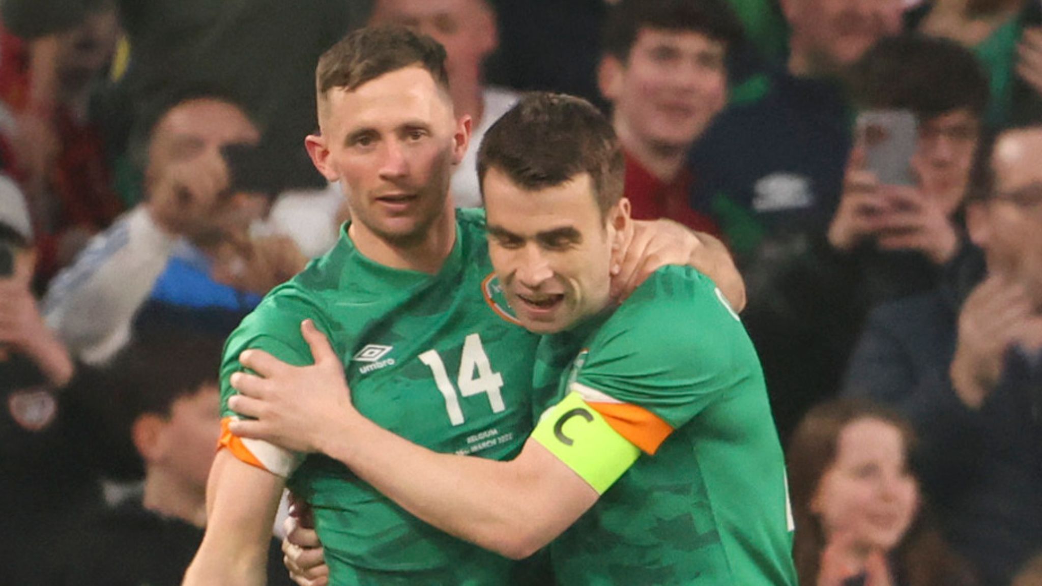 Republic of Ireland 2-2 Belgium: Alan Browe scores late equaliser for hosts