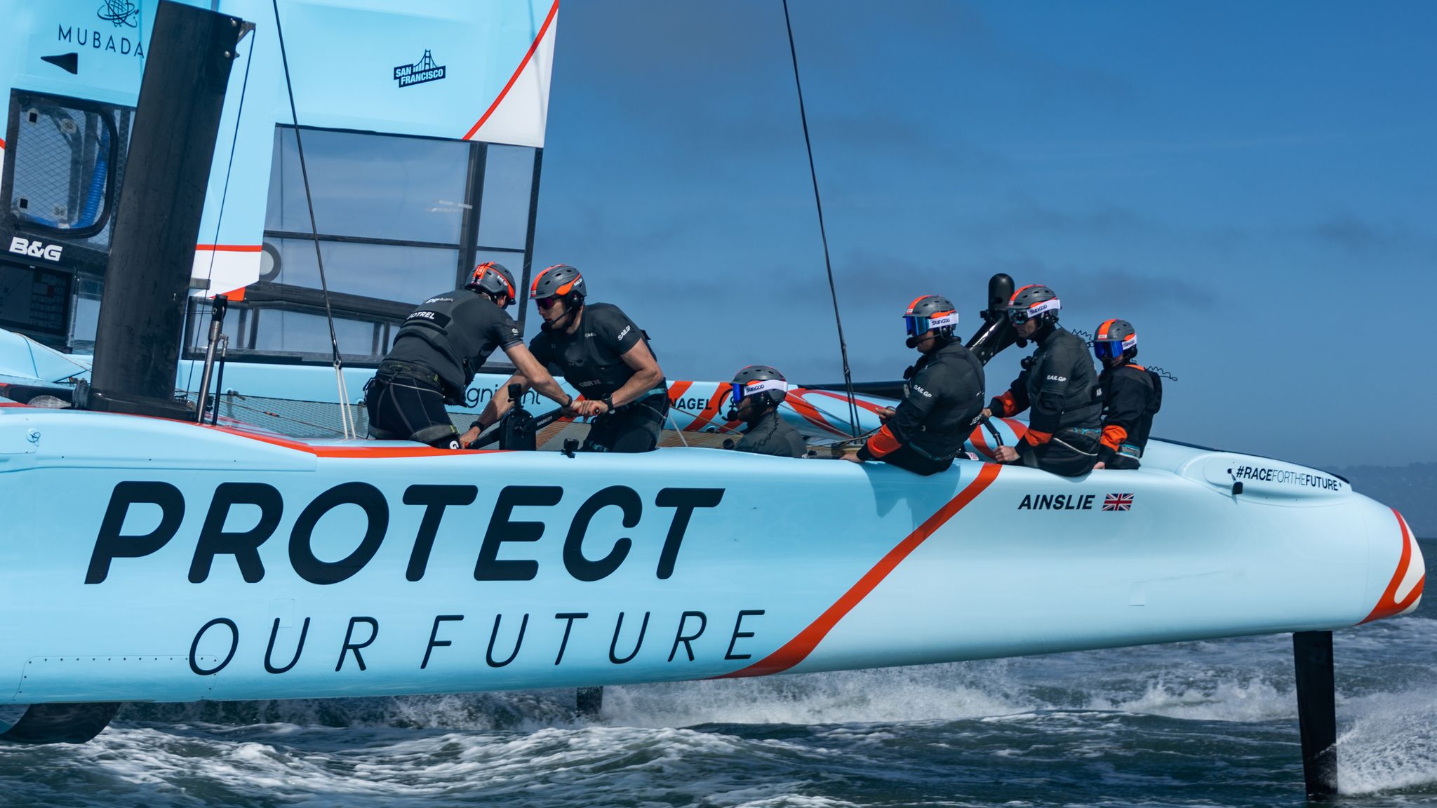 Sir Ben Ainslie and Great Britains SailGP team launch new climate education platform Sailing News Sky Sports