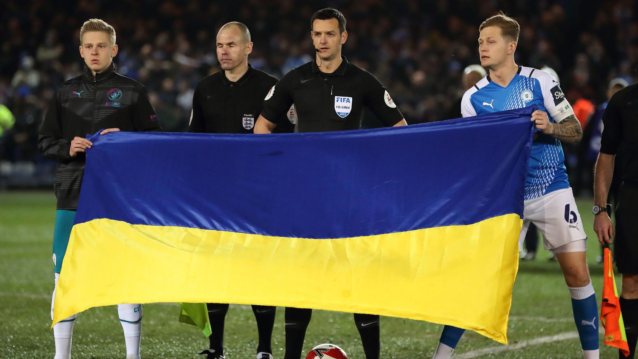 Peterborough 02 Manchester City Oleksandr Zinchenko captains Pep
