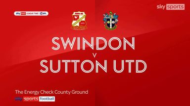 Swindon 2-1 Sutton Utd