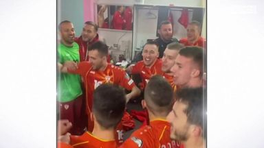 North Macedonia celebrate stunning win