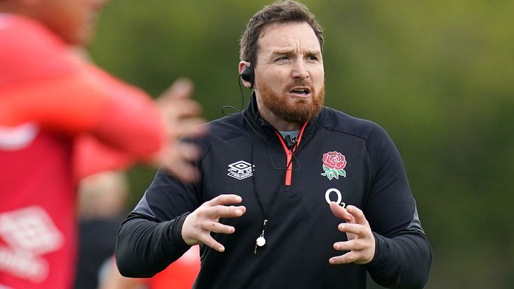 England Training Session - The Lensbury - Tuesday September 28th
England attack coach Martin Gleeson watches on during a training session at The Lensbury, Teddington. Picture date: Tuesday September 28, 2021.
