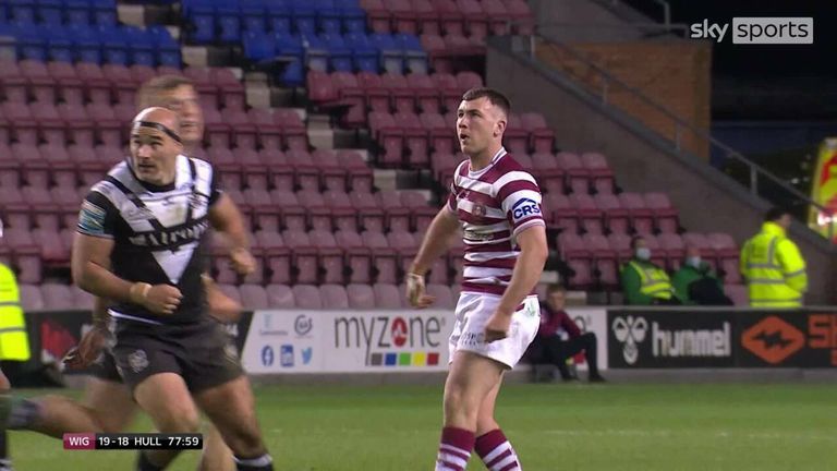 Harry Smith's drop goal won it for Wigan with just two minutes left on the clock.