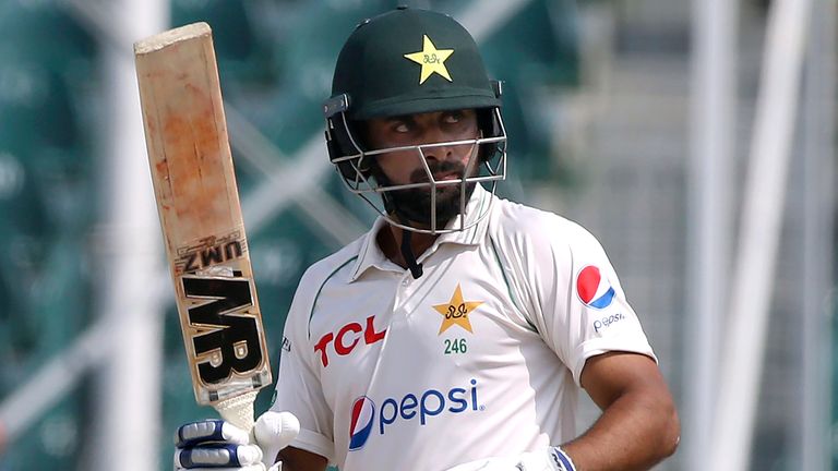 Abdullah Shafique is unbeaten on 27, with Pakistan 73-0 and needing a further 278 runs for victory on day five