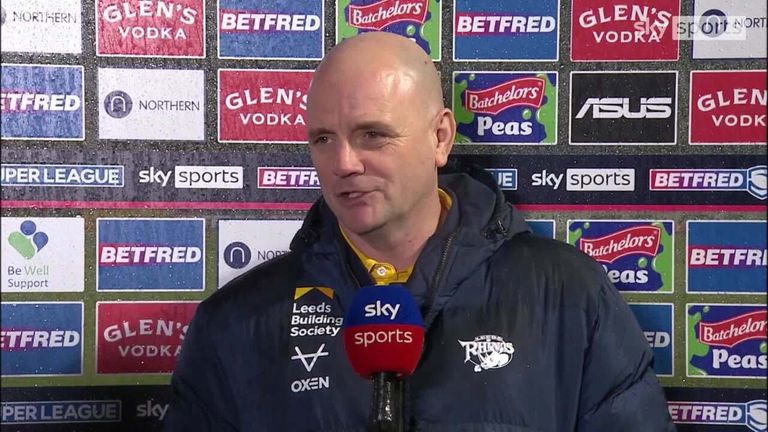 Richard Agar said it was a 'step in the right direction' after Leeds Rhinos picked up their first win of the season against Wakefield Trinity in the Super League