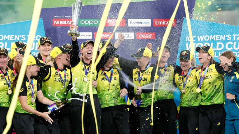 Australia Women win the T20 World Cup in 2020 (Associated Press)