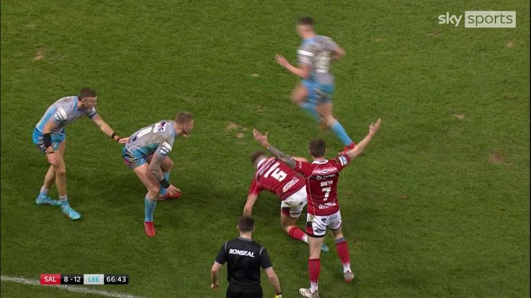 Joe Burgess brought Salford back onto the field and Chris Atkin crossed for a crucial try
