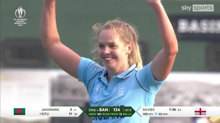 Highlights of the Women's Cricket World Cup match between England and Bangladesh