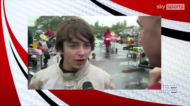 A young Verstappen and Leclerc argue during their karting days, with the pair now forming one of the biggest rivalries during the current F1 season.