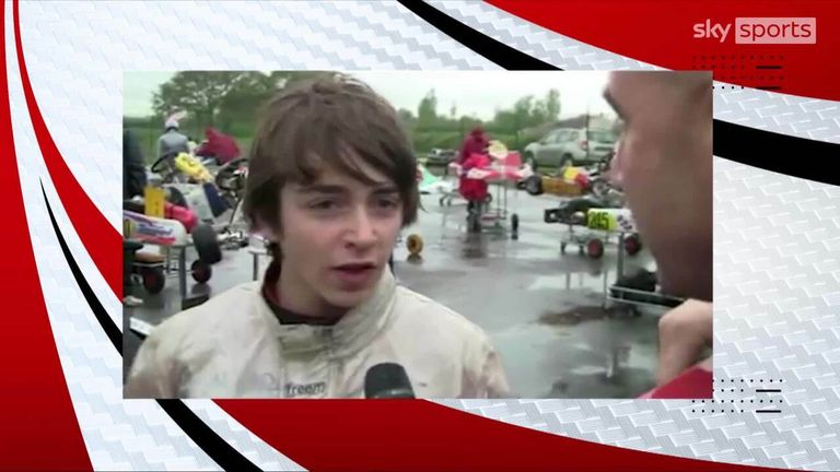 Un joven Max Verstappen y Charles Leclerc discuten durante sus días de karting, y la pareja ahora forma una de las mayores rivalidades durante la temporada actual de F1.