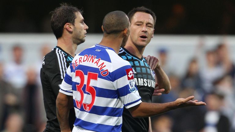 John Terry was accused of directing racist language towards Anton Ferdinand during QPR's Premier League match against Chelsea at Loftus Road in 2011