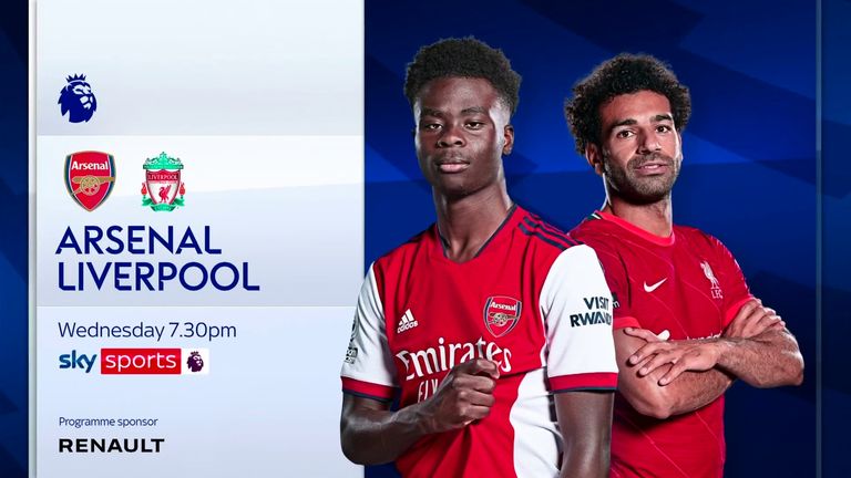 Watch Arsenal vs Liverpool live on Wednesday from 7.30pm on Sky Sports Premier League; kick-off 8.15pm...