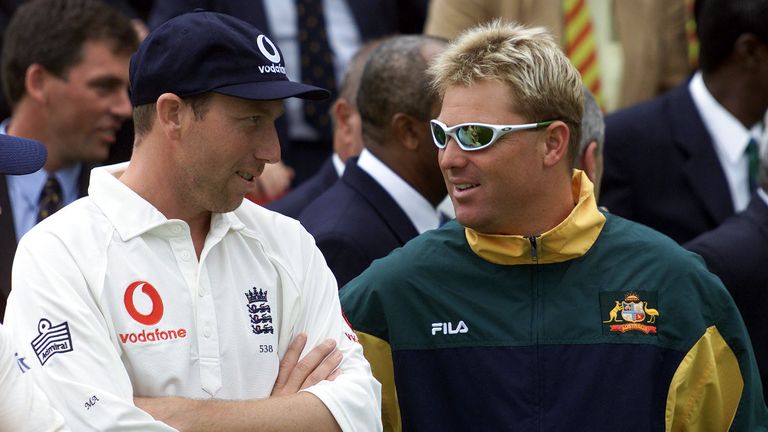 Atherton and Warne - long-time adversaries on the pitch and colleagues in the Sky Sports commentary booth